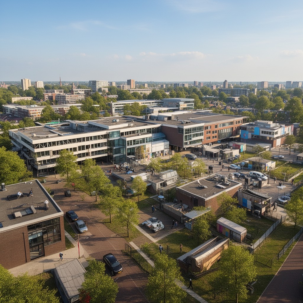 AI-generated illustration of Zernike campus