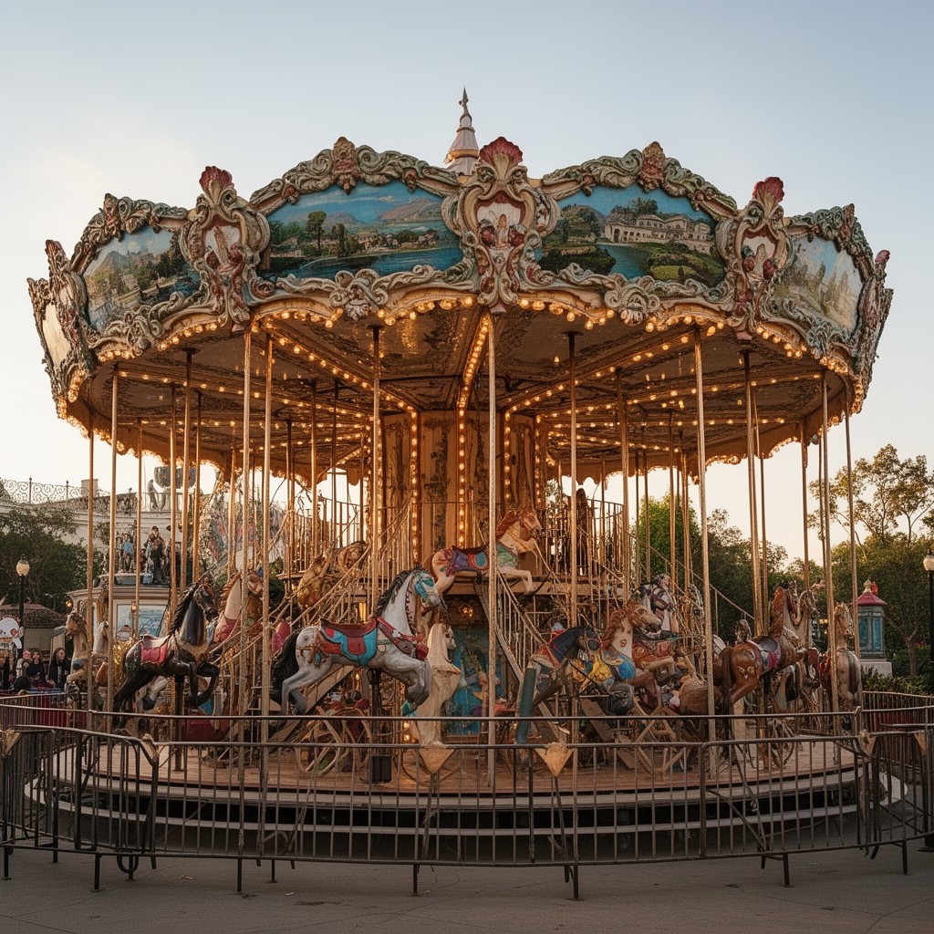 AI-generated illustration of Griffith Park Merry-Go-Round
