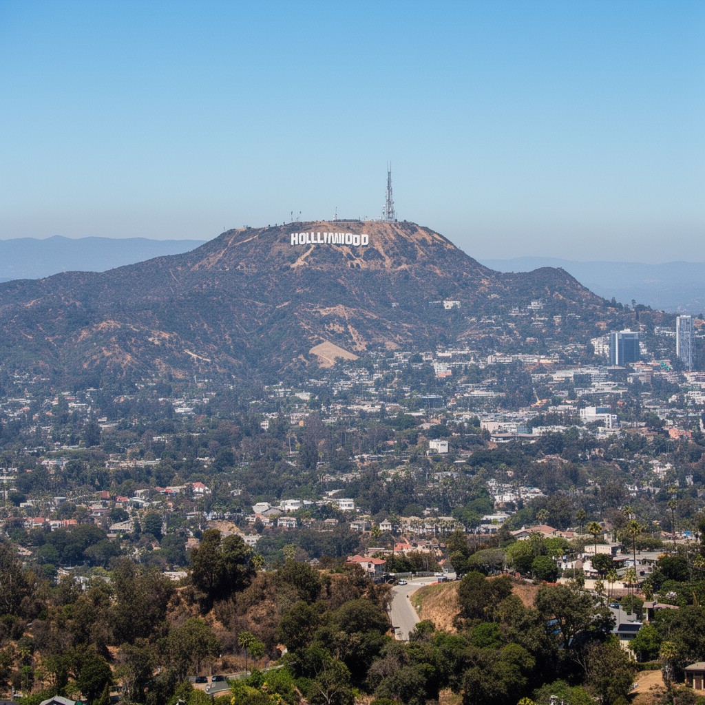 AI-generated illustration of Mount Hollywood