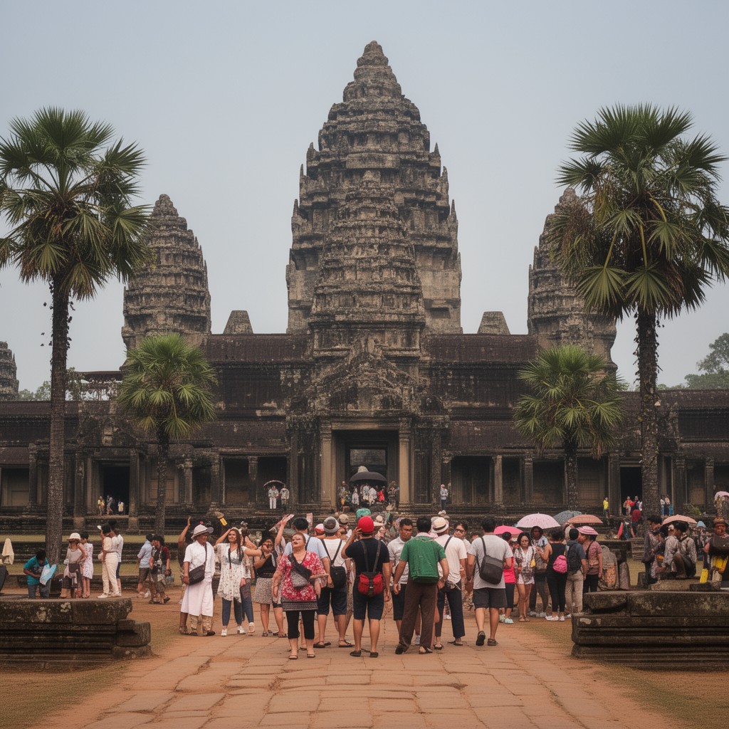AI-generated illustration of Angkor Archaeological Park