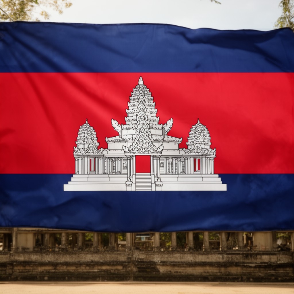AI-generated illustration of Flag of Cambodia
