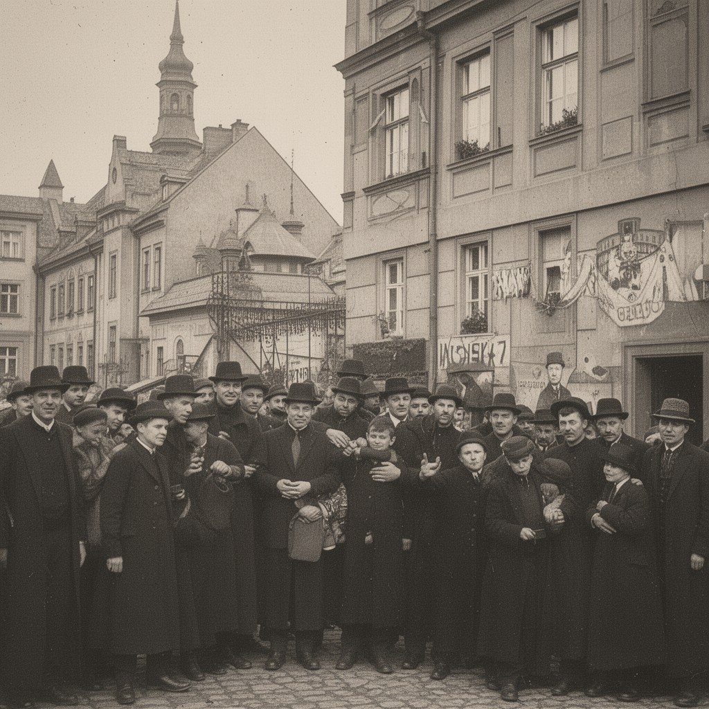 AI-generated illustration of Polish Jews