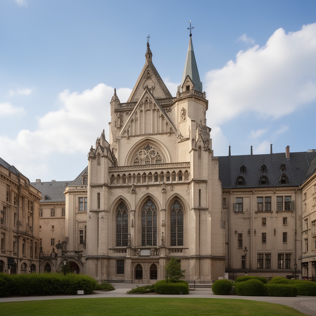 AI-generated illustration of Academy of Fine Arts in Wrocław
