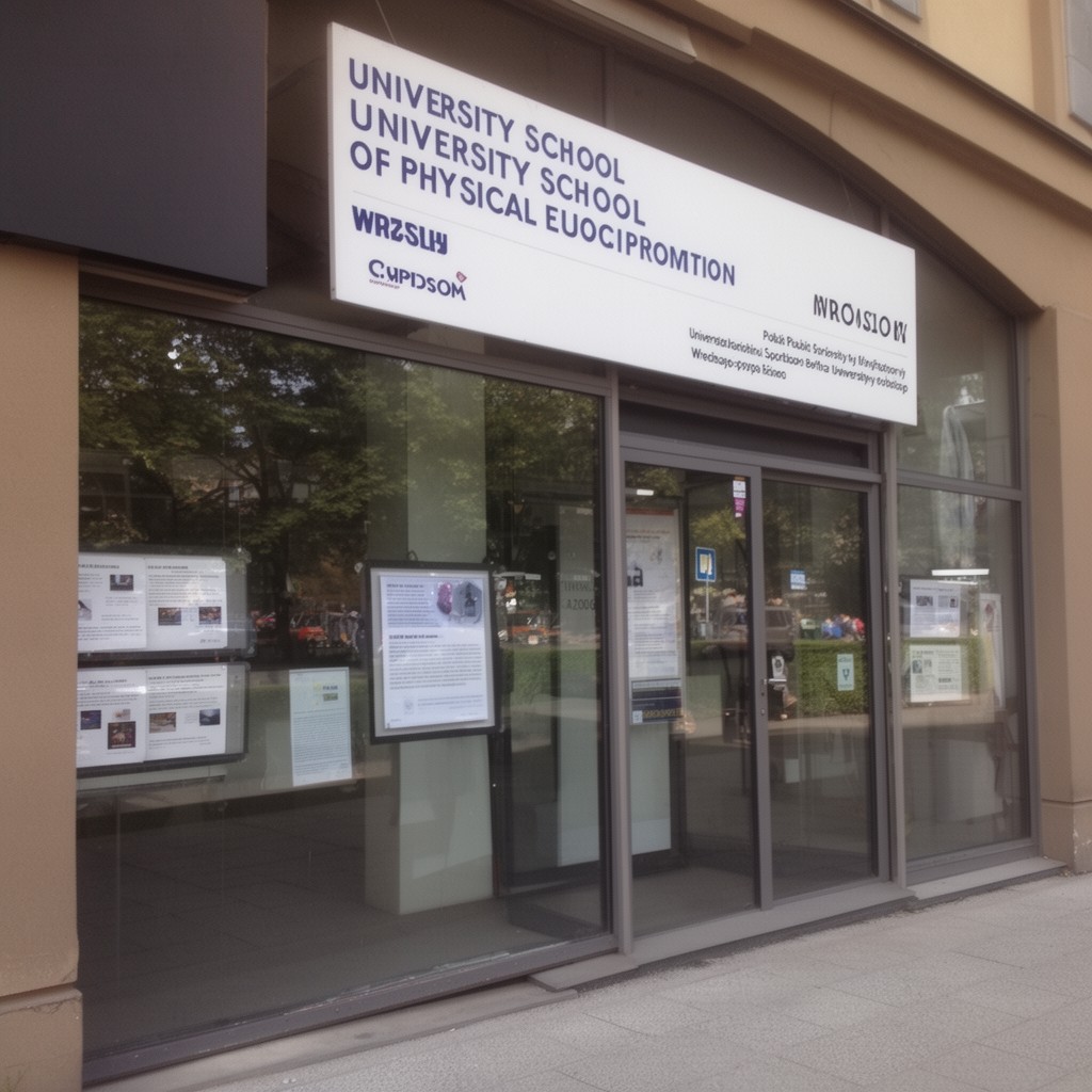 AI-generated illustration of University School of Physical Education in Wrocław