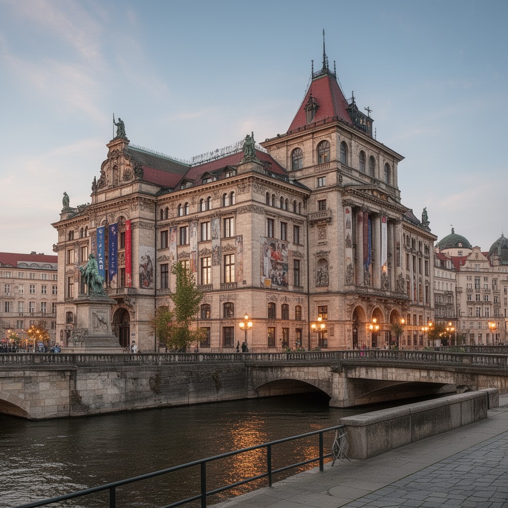 AI-generated illustration of National Museum in Wrocław
