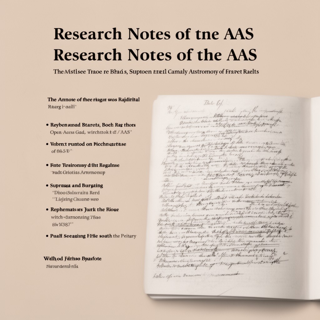 AI-generated illustration of Research Notes of the AAS