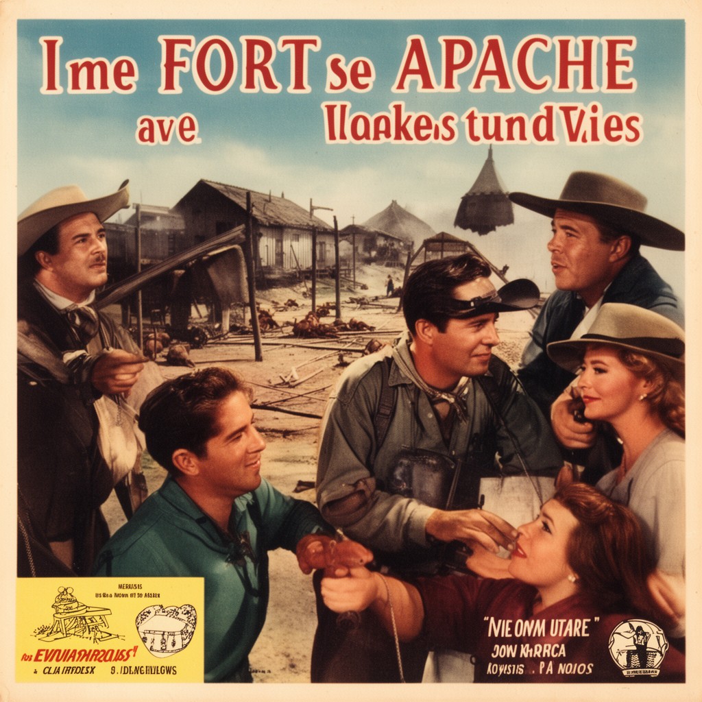 AI-generated illustration of Fort Apache