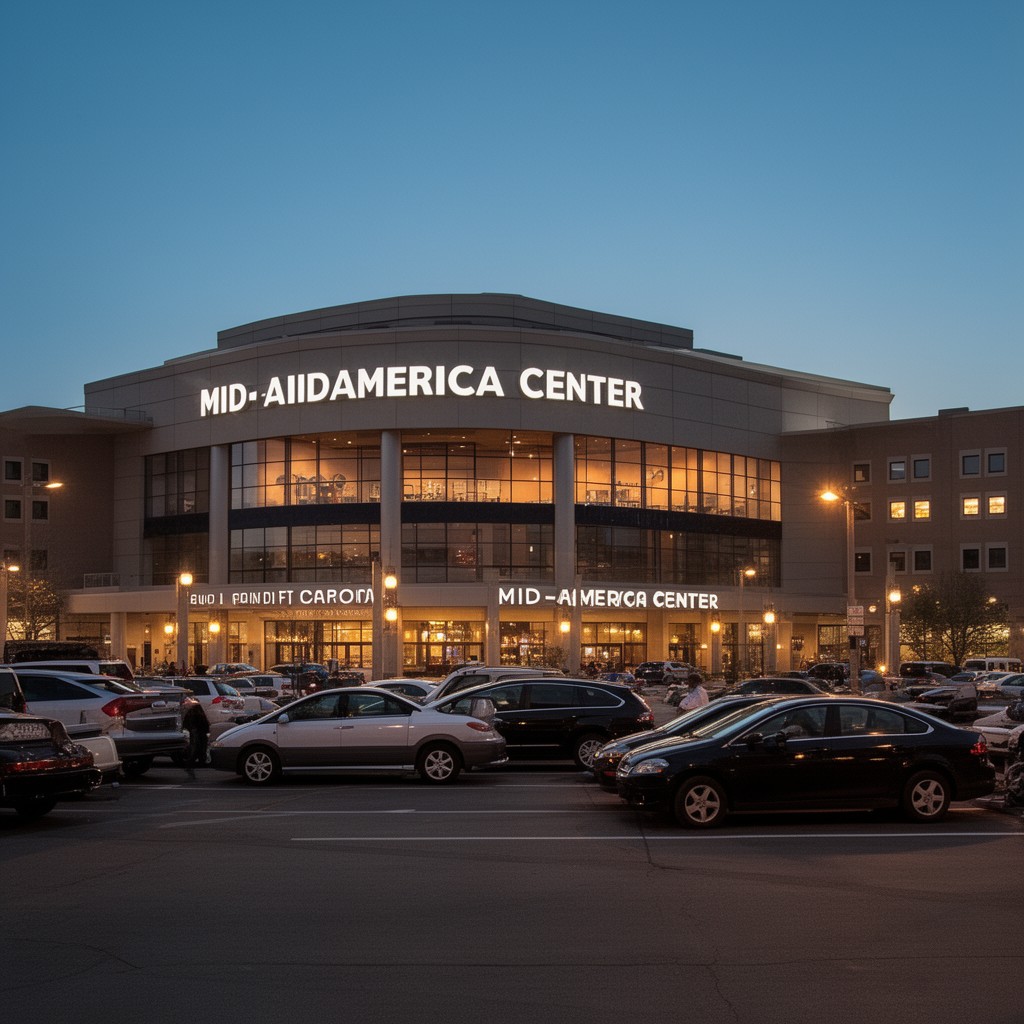 AI-generated illustration of Mid-America Center
