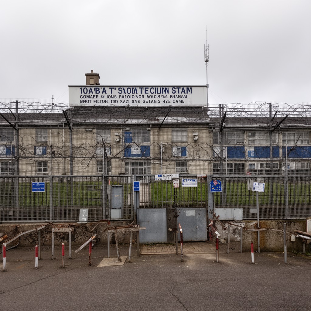AI-generated illustration of HM Prison Maze