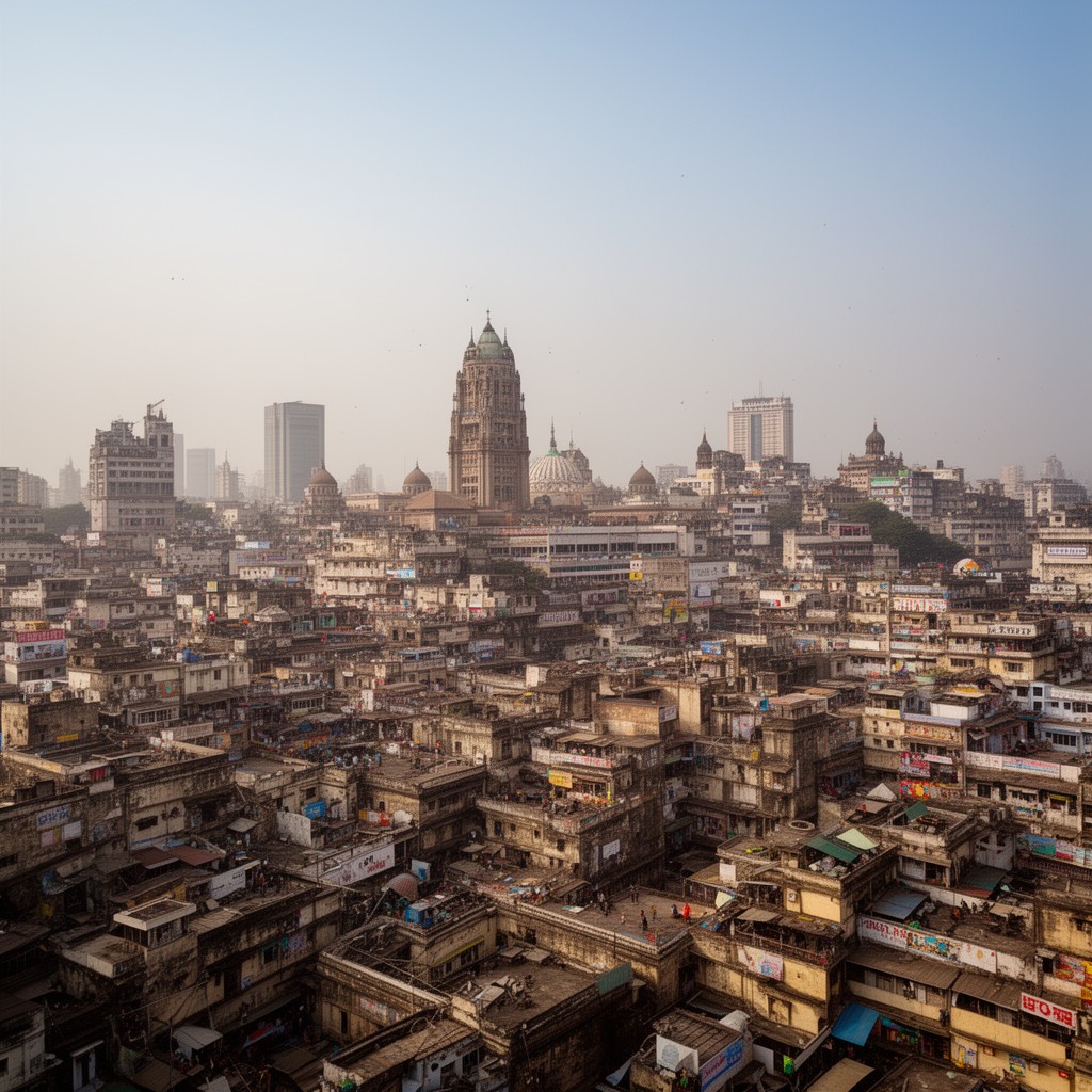 AI-generated illustration of Mumbai