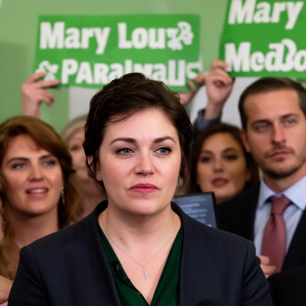 AI-generated illustration of Mary Lou McDonald