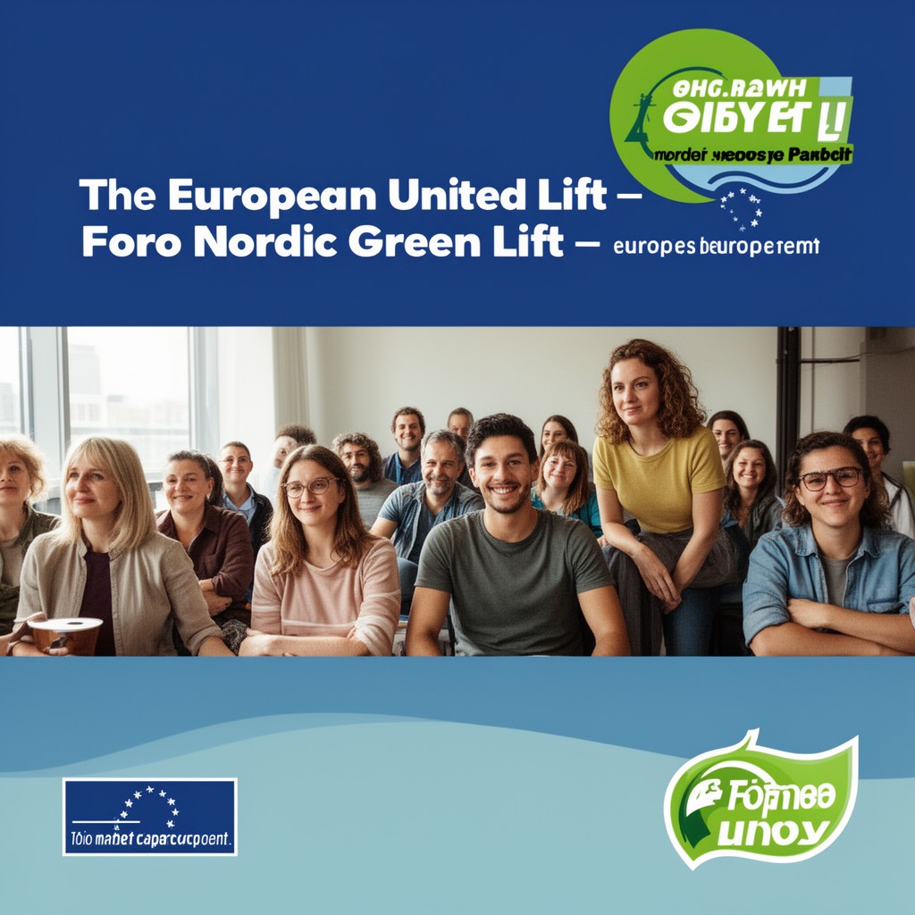 AI-generated illustration of European United Left–Nordic Green Left (past or present grouping in European Parliament)
