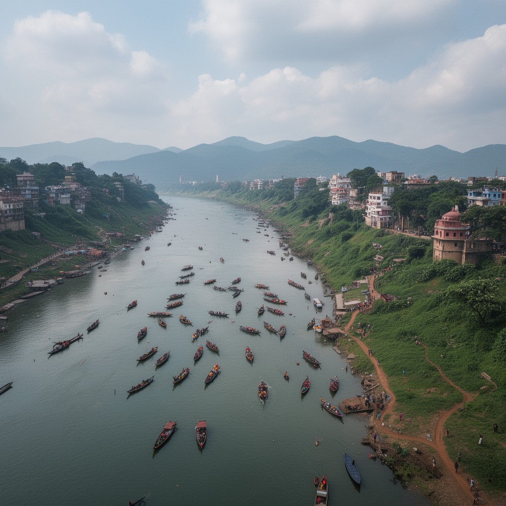 AI-generated illustration of Narmada