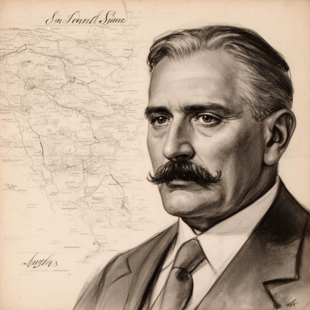 AI-generated illustration of Sven Hedin