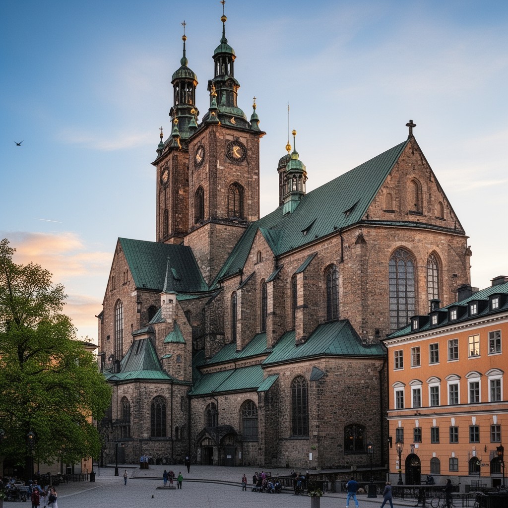 AI-generated illustration of Stockholm Cathedral
