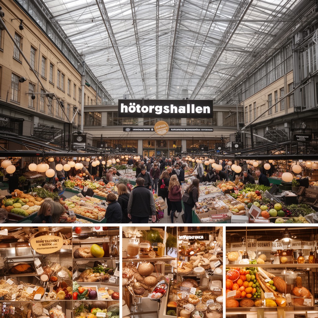 AI-generated illustration of Hötorgshallen