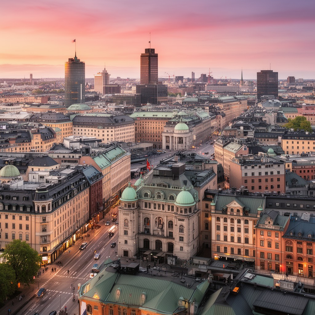 AI-generated illustration of City – Norrmalm