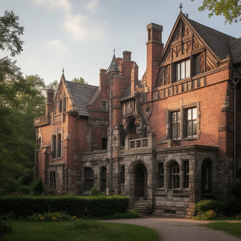 AI-generated illustration of National Romantic architecture