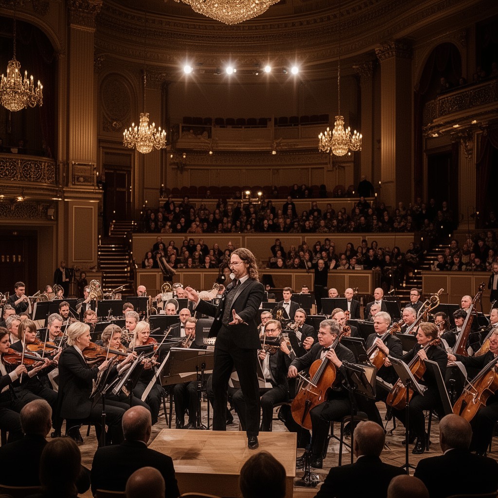 AI-generated illustration of Nobel Prize Award Ceremony orchestra