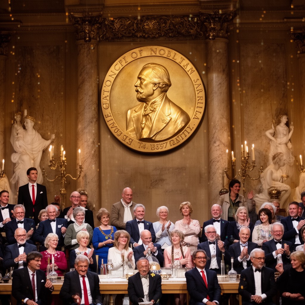 AI-generated illustration of Nobel Prize Award Ceremony