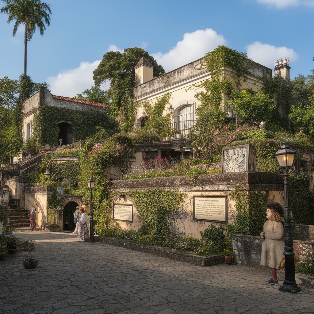 AI-generated illustration of Casa Museo Gabriel García Márquez