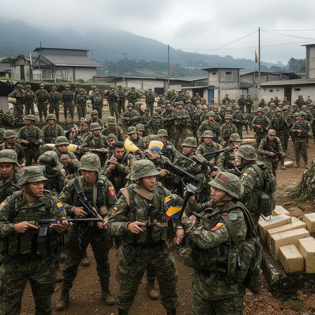 AI-generated illustration of Colombian drug cartels