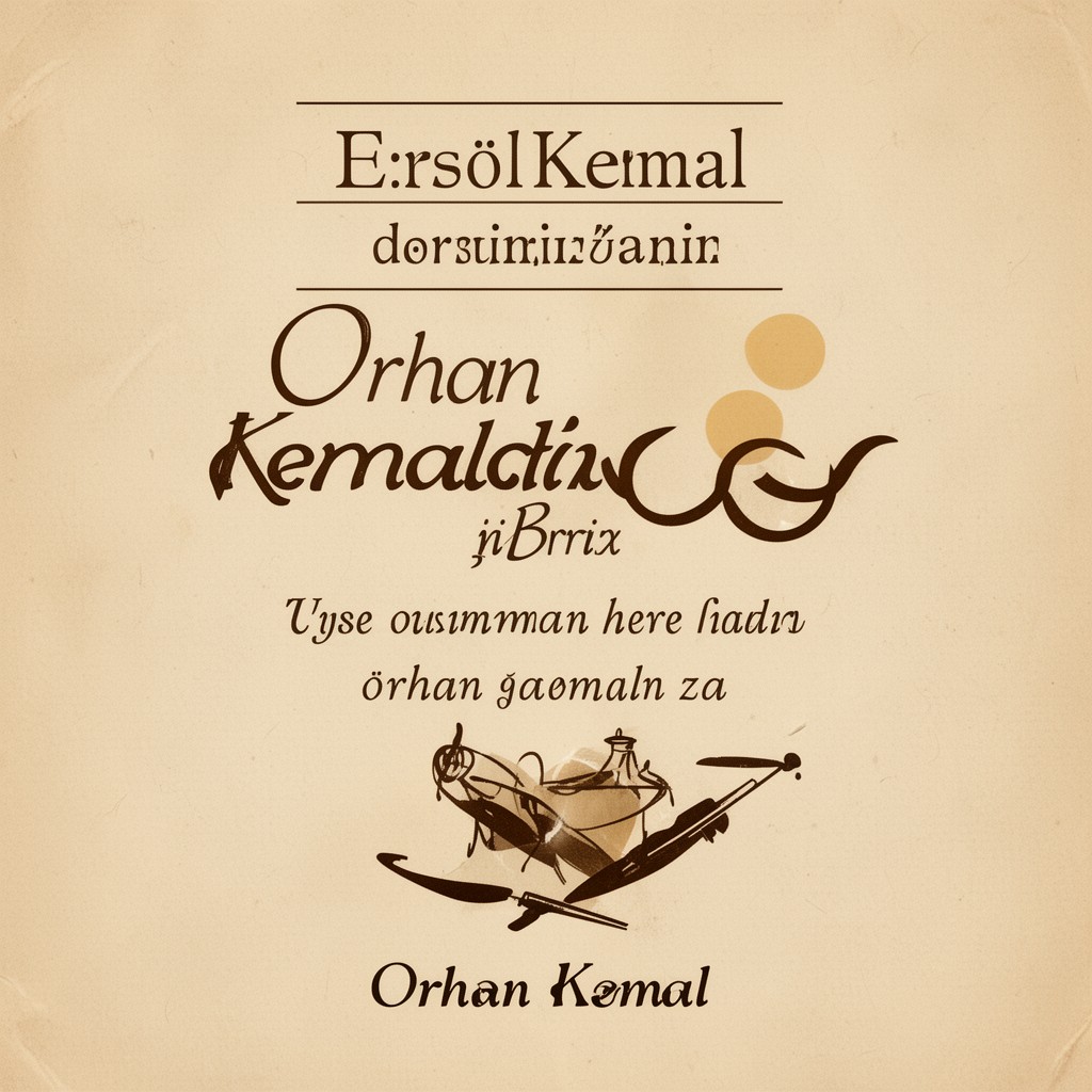 AI-generated illustration of Orhan Kemal Novel Prize