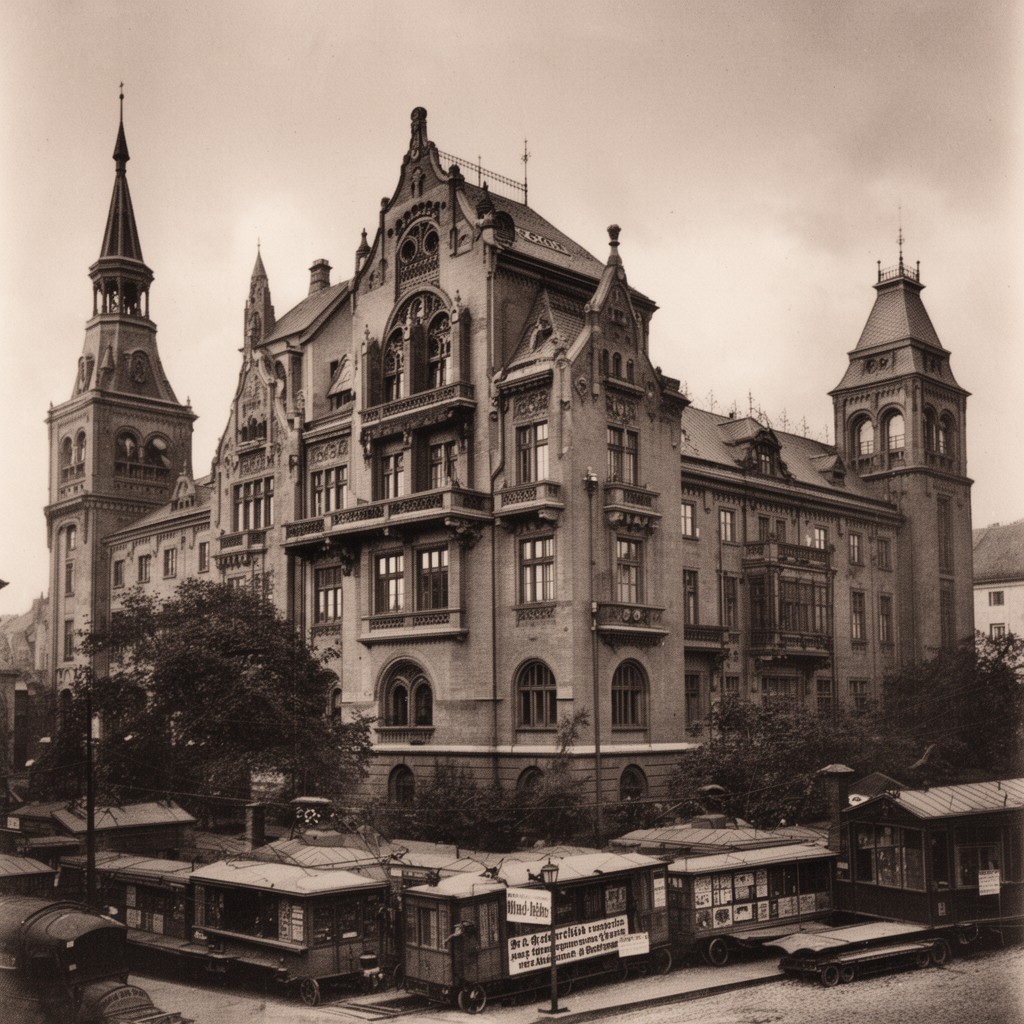 AI-generated illustration of Workers' Accident Insurance Institute for the Kingdom of Bohemia