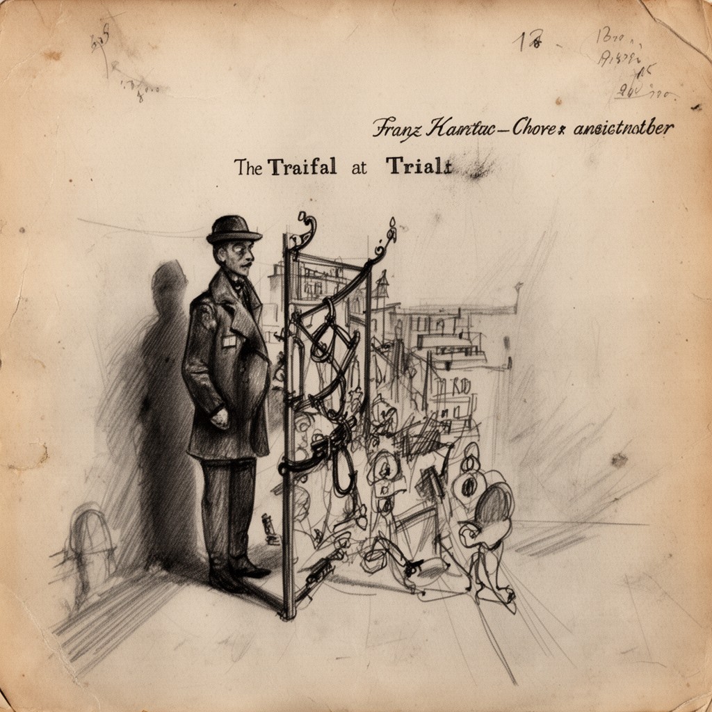AI-generated illustration of The Trial