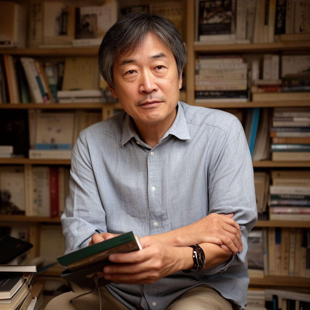 AI-generated illustration of Haruki Murakami