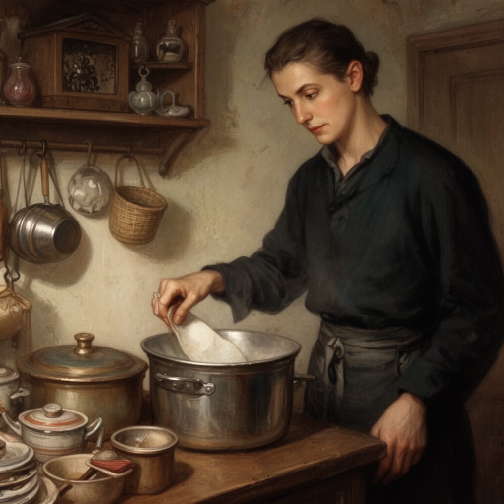 AI-generated illustration of L (the cook)