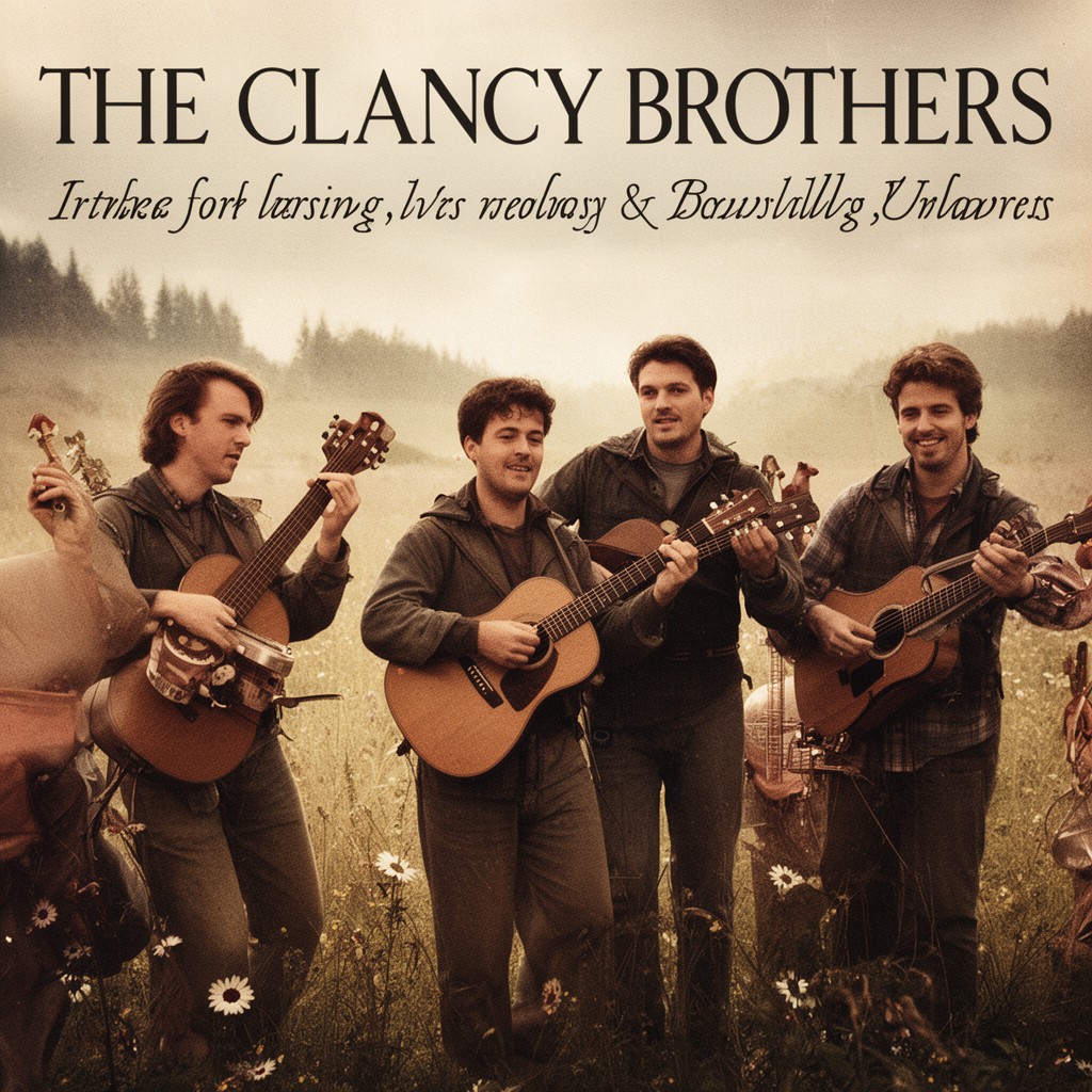 AI-generated illustration of The Clancy Brothers