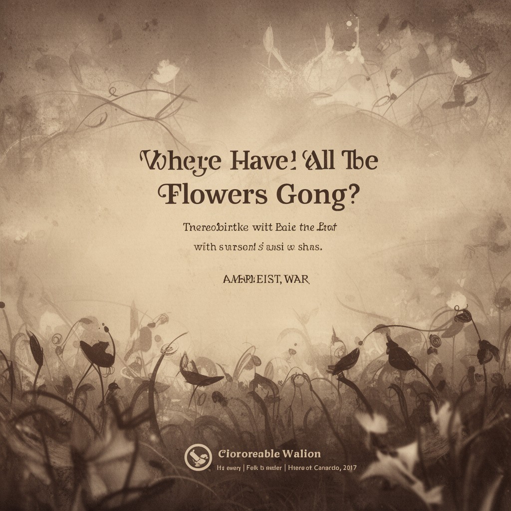 AI-generated illustration of Where Have All the Flowers Gone?