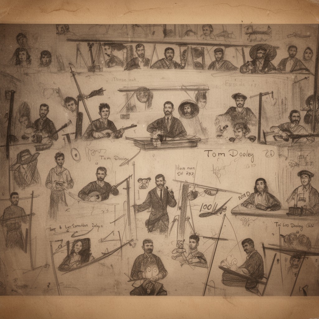 AI-generated illustration of Tom Dooley