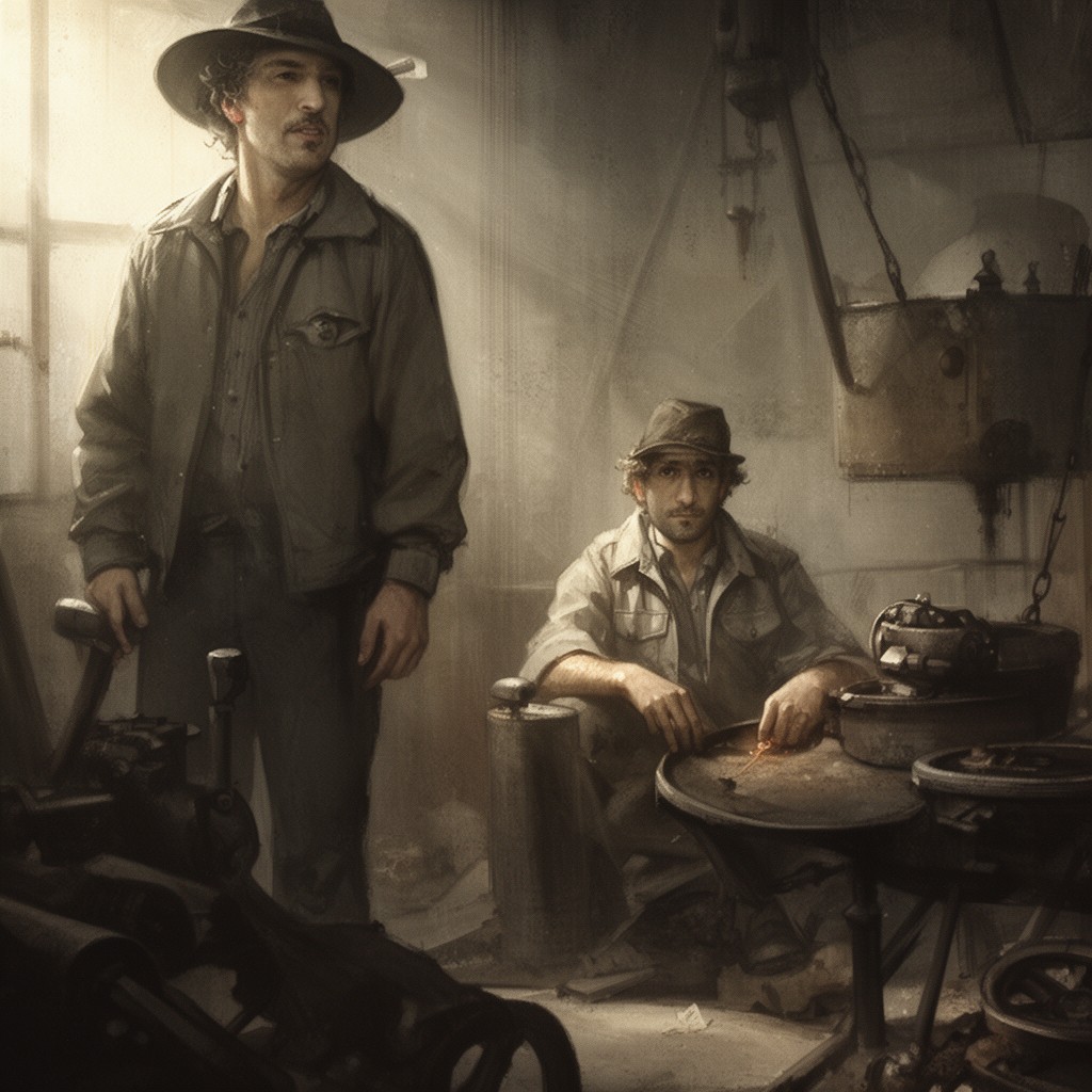 AI-generated illustration of Workingman's Blues #2
