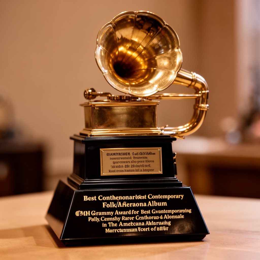 AI-generated illustration of Grammy Award for Best Contemporary Folk/Americana Album