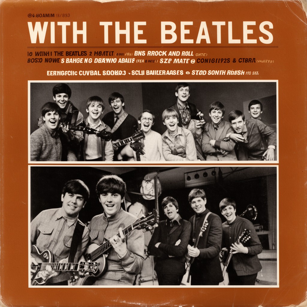 AI-generated illustration of With The Beatles
