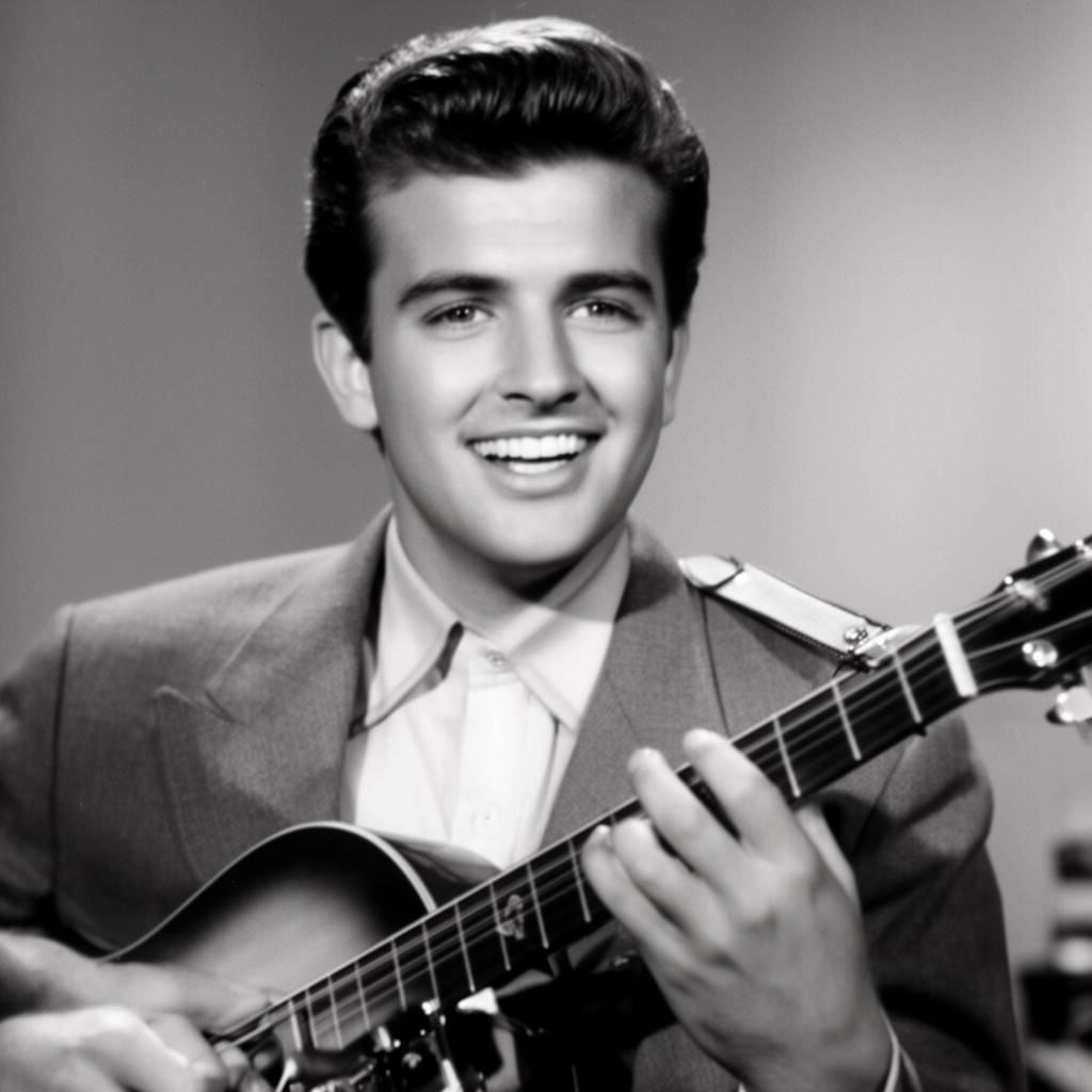 AI-generated illustration of Ricky Nelson