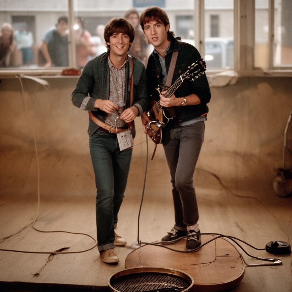 AI-generated illustration of Lennon–McCartney