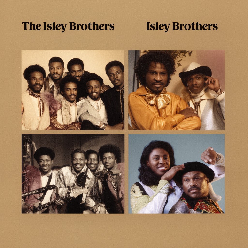 AI-generated illustration of The Isley Brothers