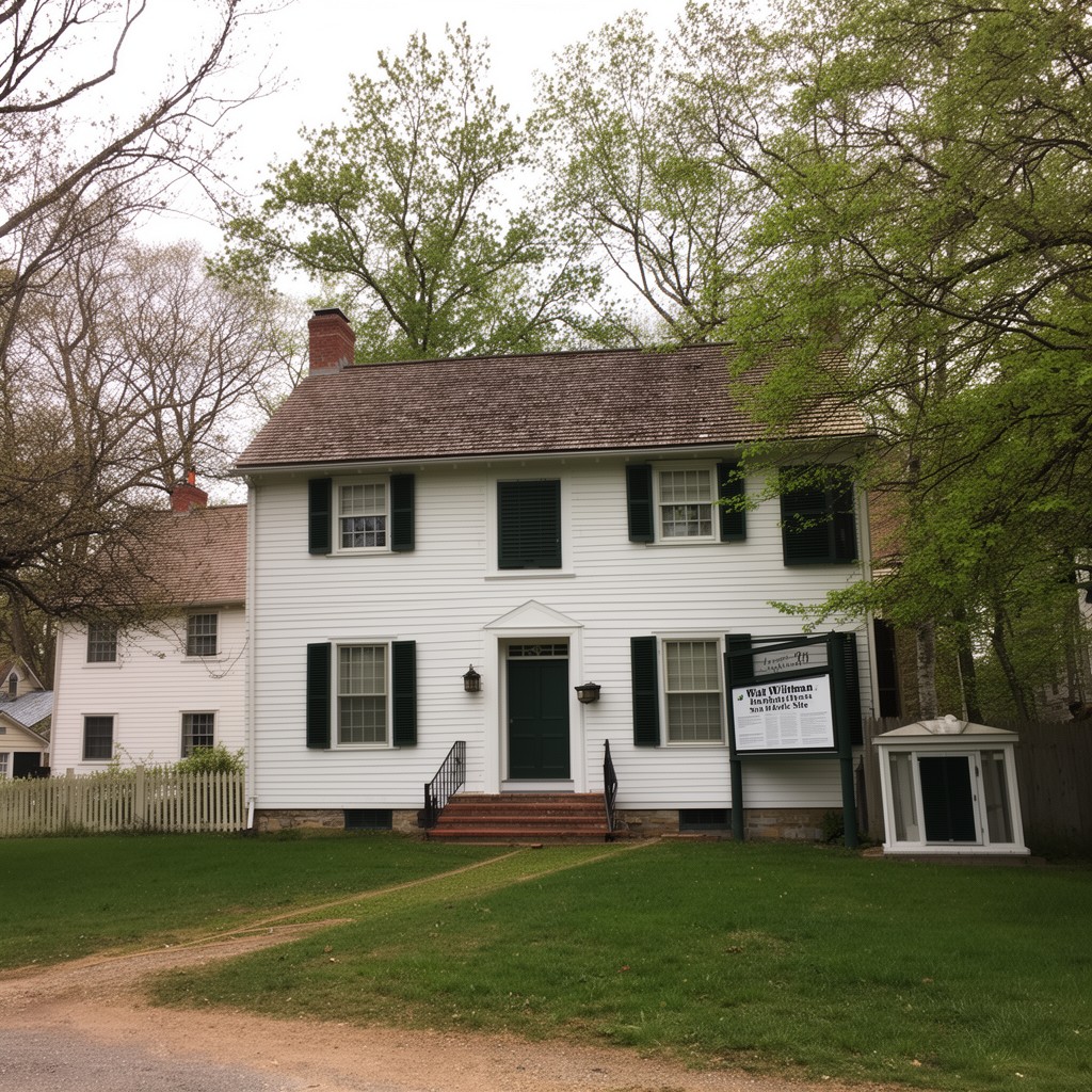 AI-generated illustration of Walt Whitman Birthplace State Historic Site