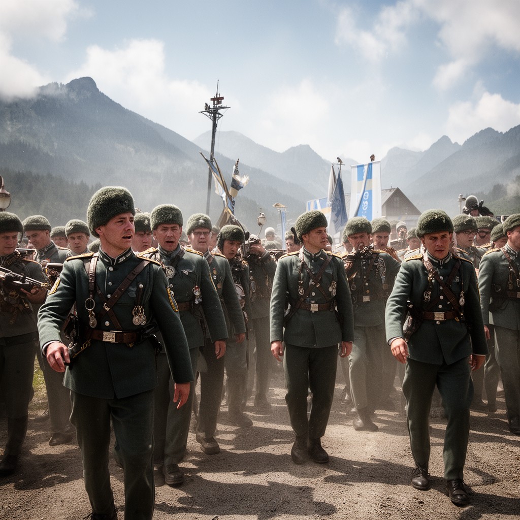 AI-generated illustration of Bavarian Army