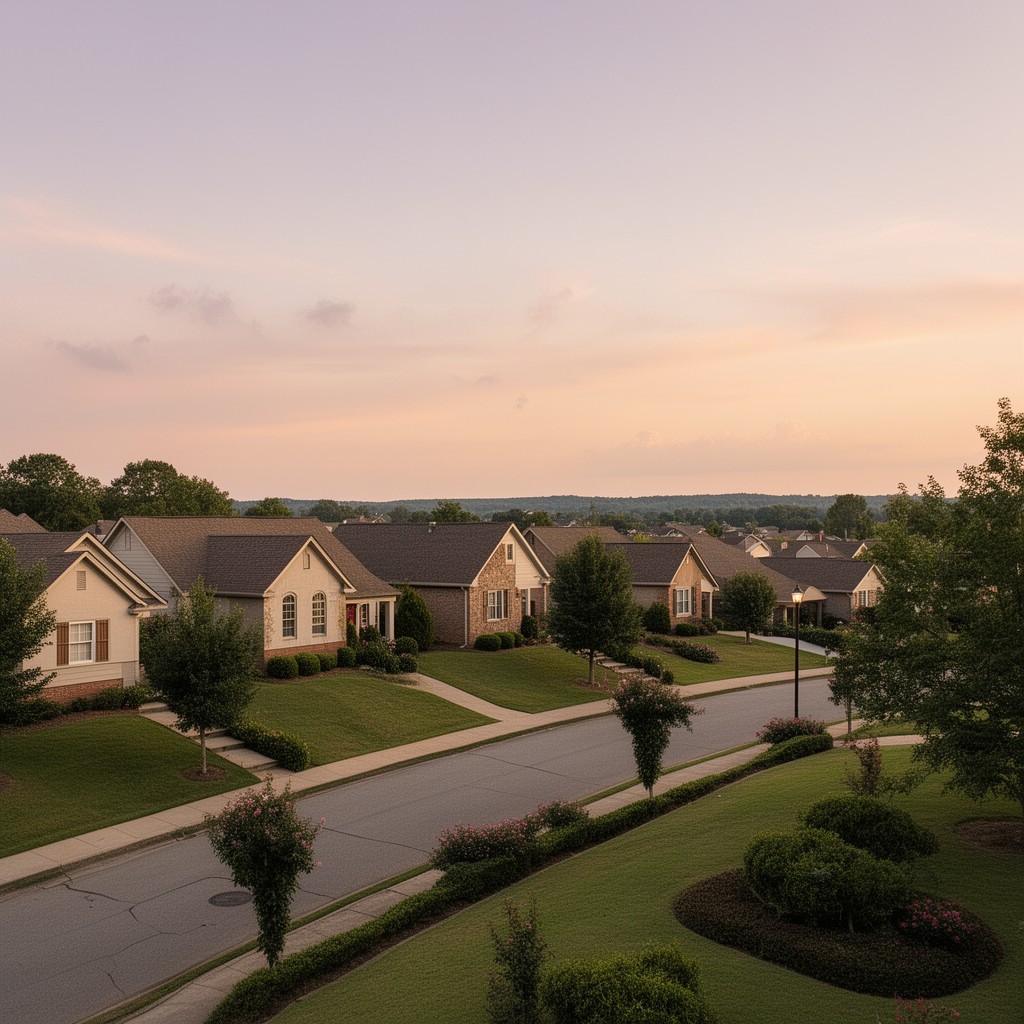 AI-generated illustration of Meadowbrook, Alabama