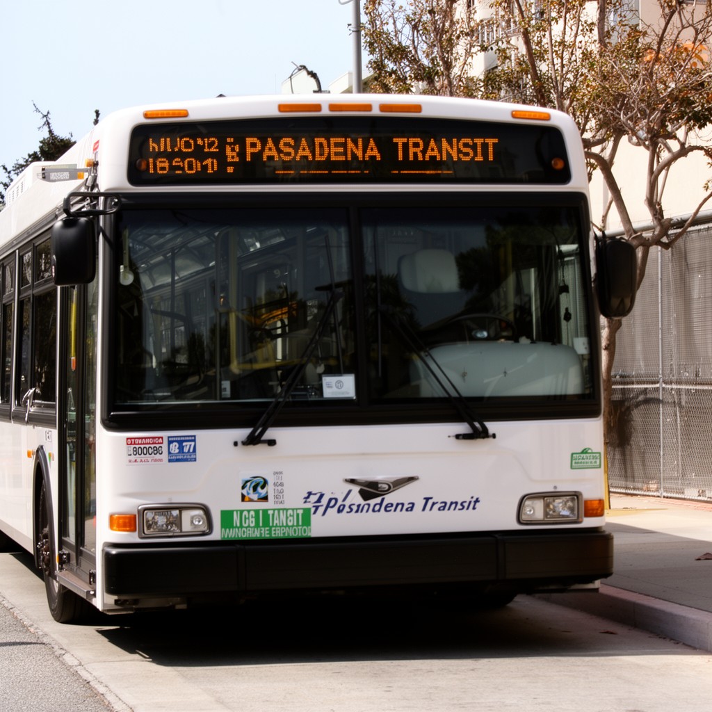 AI-generated illustration of Pasadena Transit