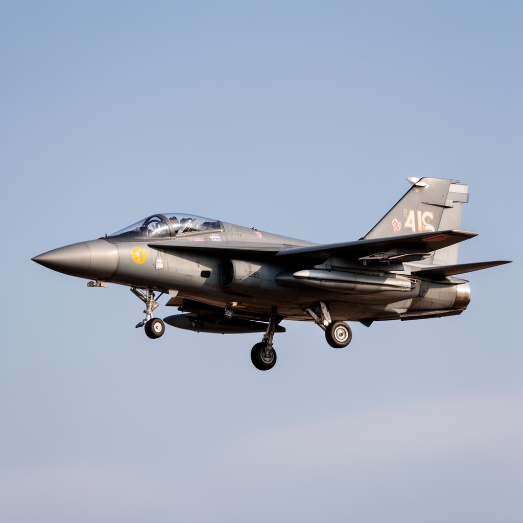 AI-generated illustration of Alpha Jet