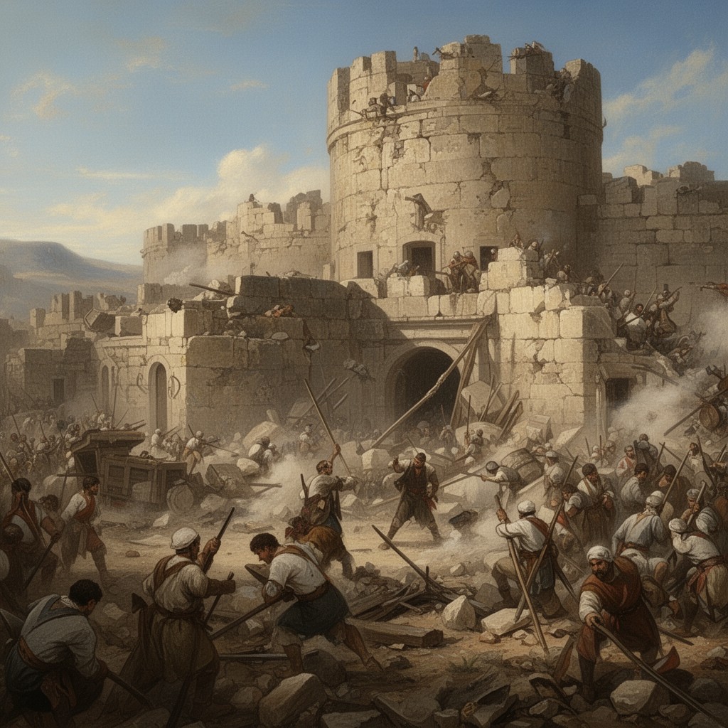 AI-generated illustration of Siege of Samaria