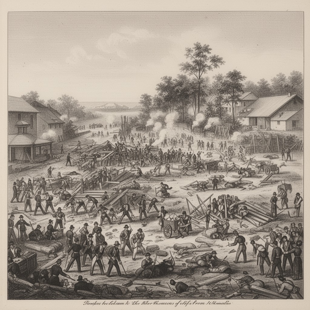 AI-generated illustration of Battle of Port Hudson