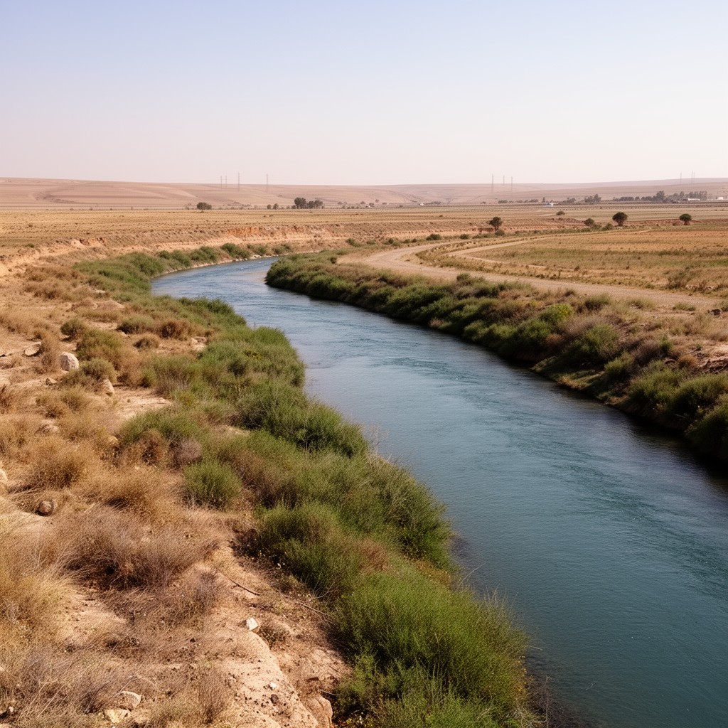 AI-generated illustration of Balikh River