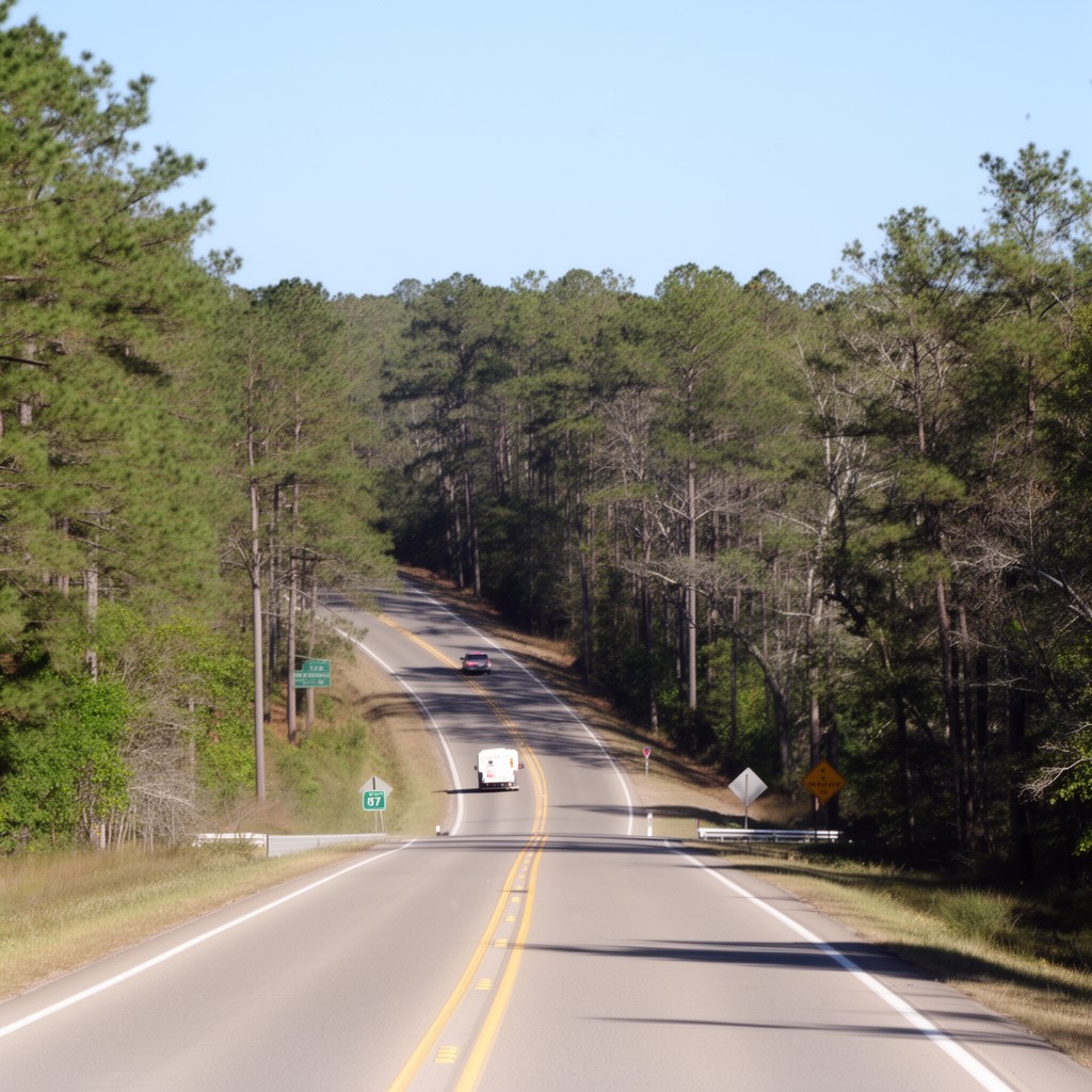 AI-generated illustration of North Carolina Highway 87
