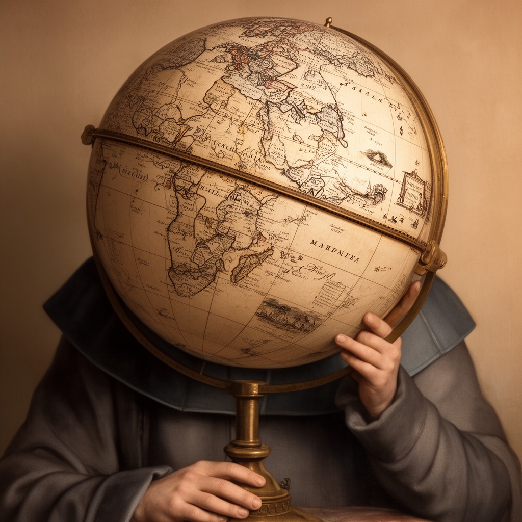 AI-generated illustration of Martin Behaim